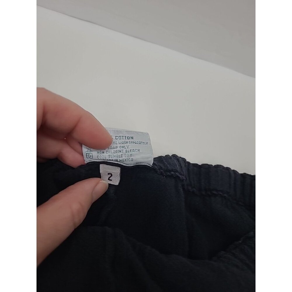 Oh My Gauze! Capri Pants Women's Size L/XL Black Flowy Boho Lagenlook - Picture 6 of 8